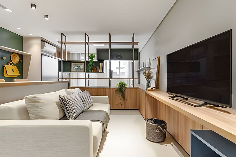 Estúdio 9 Ed. Milano com Sacada_Anexo Pátio Milano