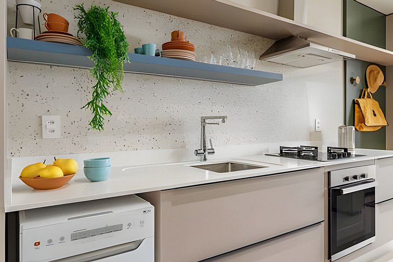 Estúdio 9 Ed. Milano com Sacada_Anexo Pátio Milano