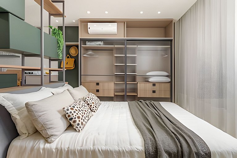 Estúdio 9 Ed. Milano com Sacada_Anexo Pátio Milano