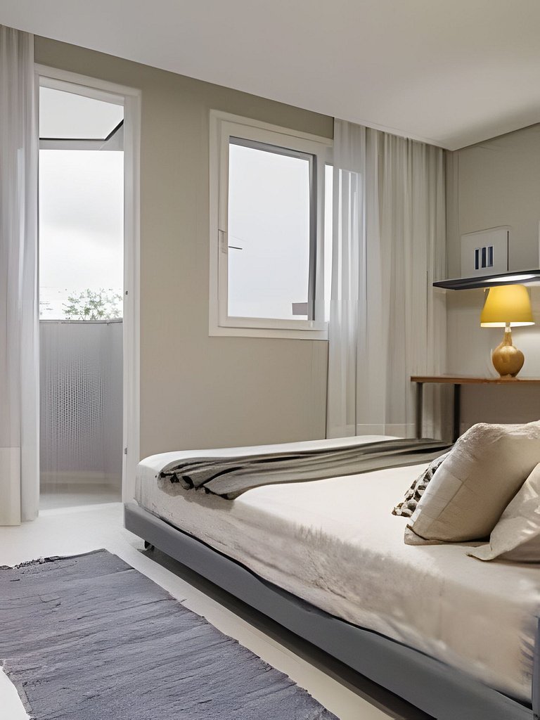 Estúdio 9 Ed. Milano com Sacada_Anexo Pátio Milano