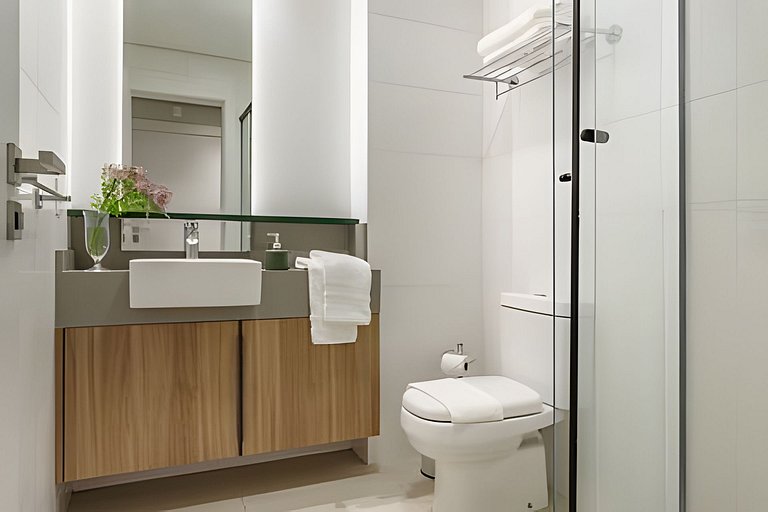 Estúdio 9 Ed. Milano com Sacada_Anexo Pátio Milano