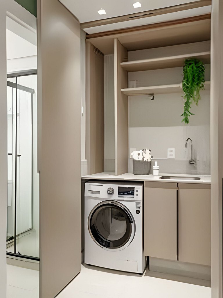 Estúdio 9 Ed. Milano com Sacada_Anexo Pátio Milano