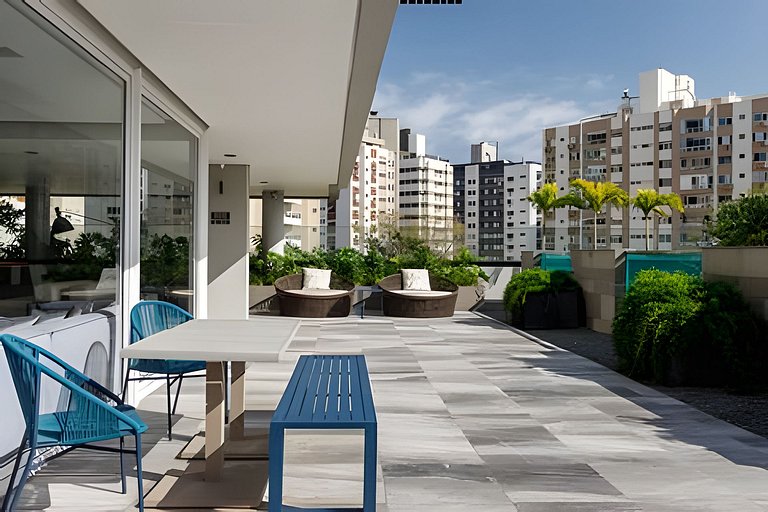 Estúdio 9 Ed. Milano com Sacada_Anexo Pátio Milano