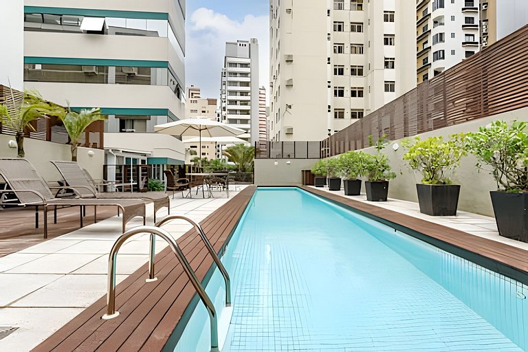 Loft c/ Banheira_Cama King_Região Central Floripa