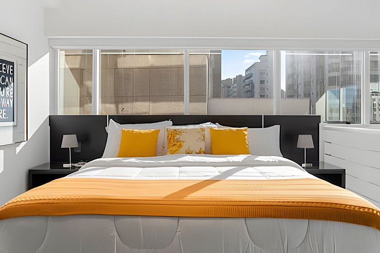 Loft c/ Banheira_Cama King_Região Central Floripa